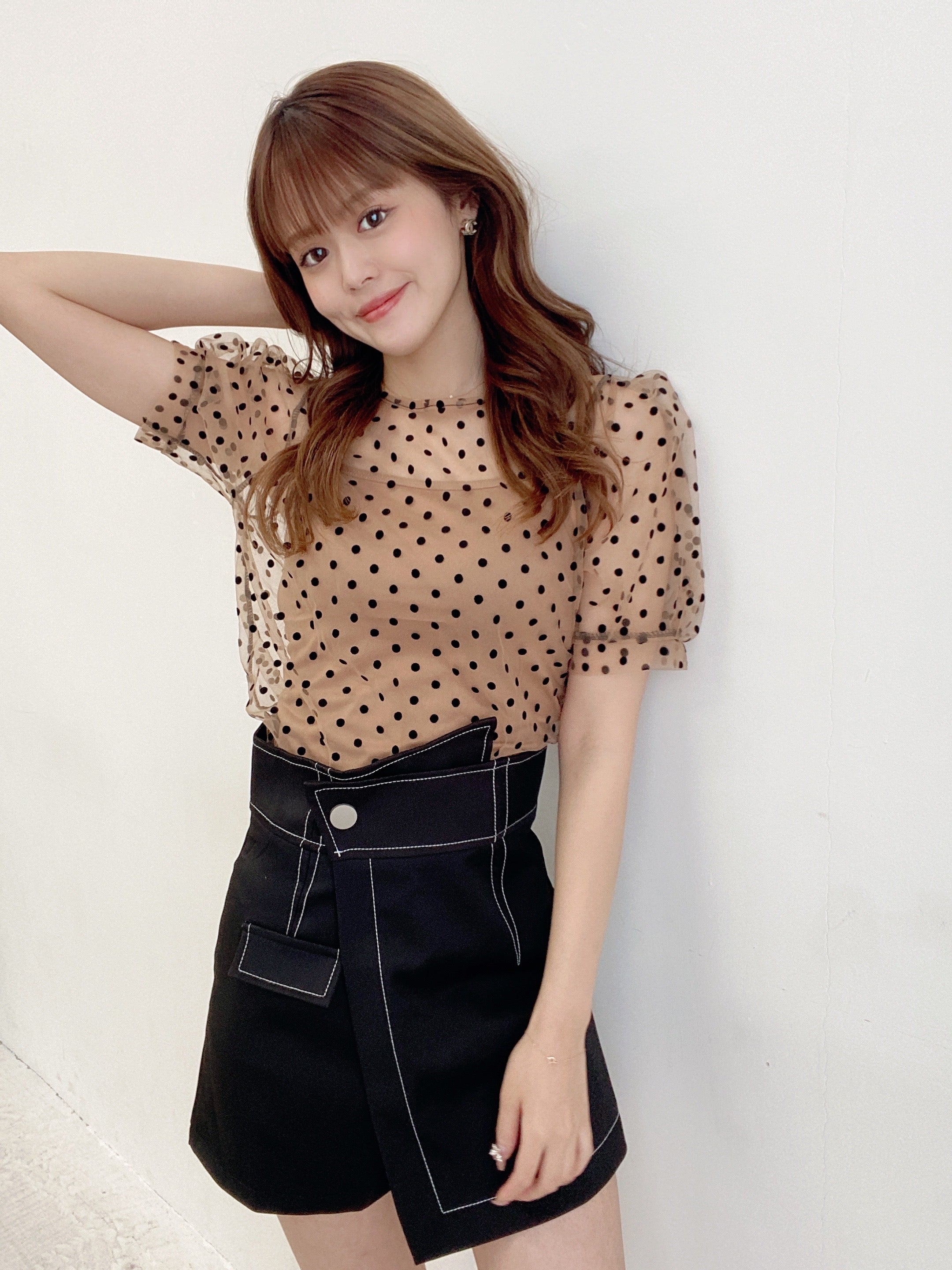 ドットパフシースルーブラウス21SUSME350 – CUTECHERRY